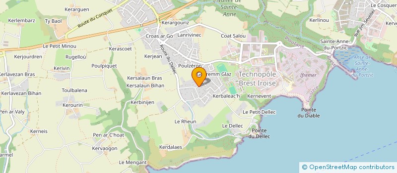 localisation de l'entreprise SCI DANY MONIQUE  PLOUZANE