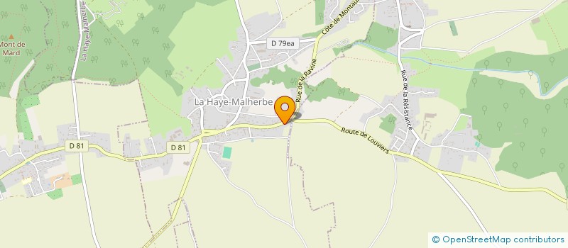 localisation de l'entreprise SCI DANYANGE à LA HAYE-MALHERBE