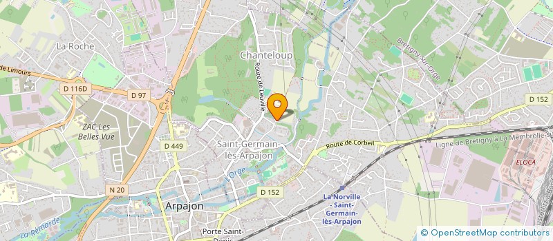 localisation de l'entreprise SCI DANZ à SAINT-GERMAIN-LES-ARPAJON