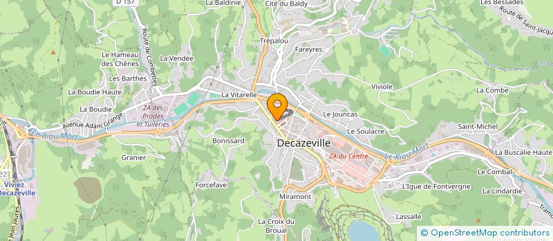 localisation de l'entreprise SCI DAOGLIO  DECAZEVILLE