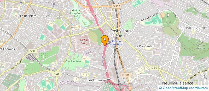 localisation de l'entreprise SCI DAOU à ROSNY-SOUS-BOIS