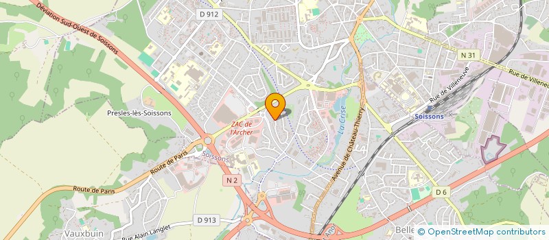 localisation de l'entreprise SCI DAOUAJI NIETO à SOISSONS