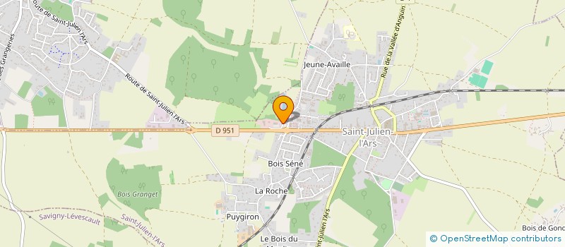 localisation de l'entreprise SCI DAOUT PERRIN IMMOBILIER  SAINT-JULIEN-L'ARS