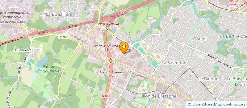 localisation de l'entreprise SCI DAPALASO à ORVAULT