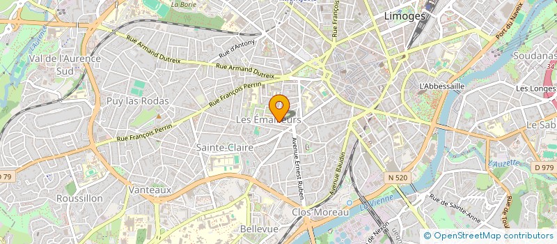 localisation de l'entreprise SCI DAPAM à LIMOGES