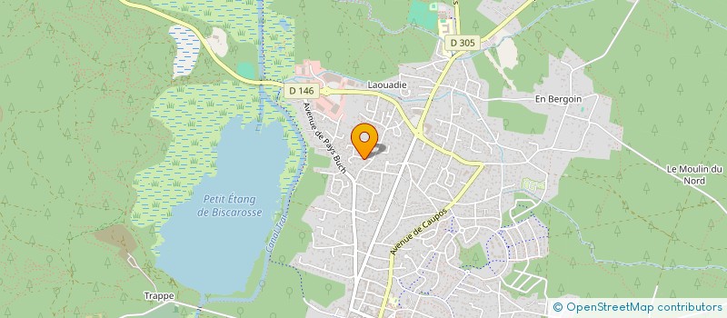 localisation de l'entreprise SCI DAPB  BISCARROSSE