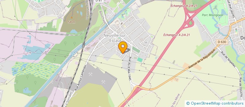 localisation de l'entreprise SCI DAPER  NEUVILLE-SUR-ESCAUT