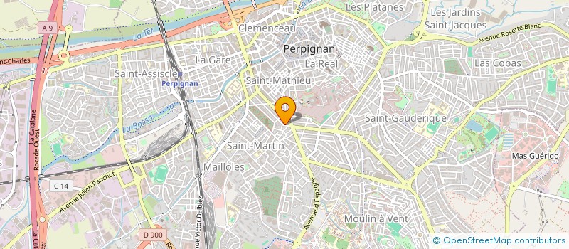 localisation de l'entreprise SCI DAPHI  PERPIGNAN
