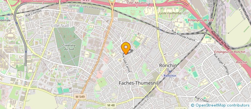 localisation de l'entreprise SCI DAPHIA  FACHES-THUMESNIL