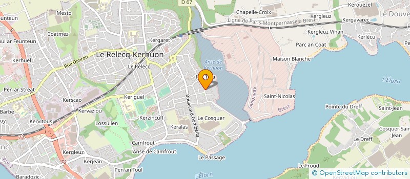 localisation de l'entreprise SCI DAPHIM  LE RELECQ-KERHUON