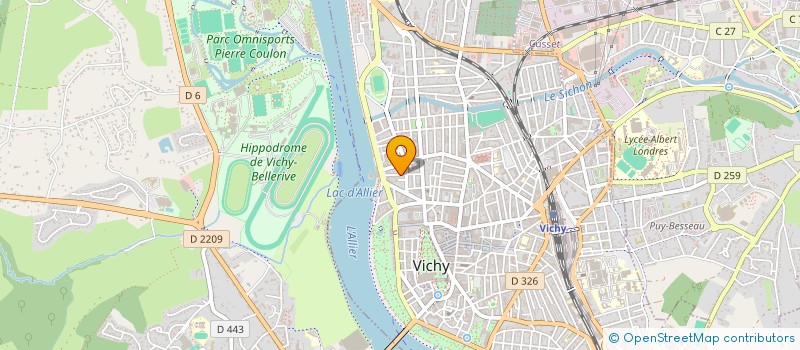 localisation de l'entreprise SCI DAPHNEE à VICHY