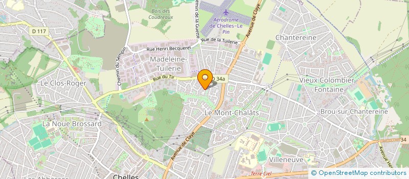 localisation de l'entreprise SCI DAPHNEE  CHELLES