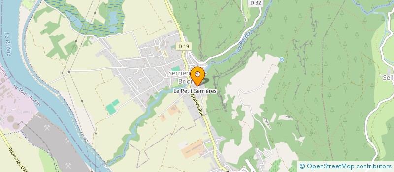 localisation de l'entreprise SCI DAPHNEE  SERRIERES-DE-BRIORD