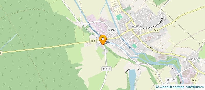 localisation de l'entreprise SCI DAPHNEE à WASSY