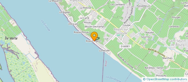 localisation de l'entreprise SCI DAPLEDGE  BAYON-SUR-GIRONDE