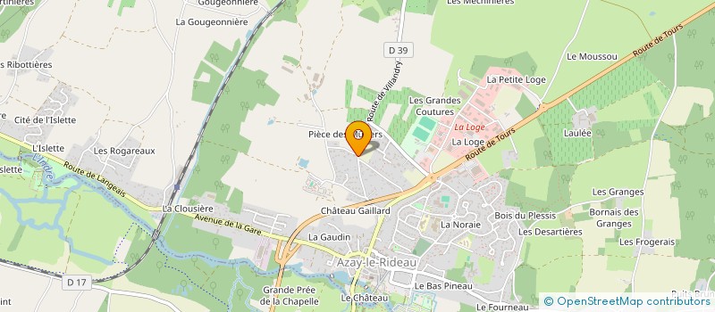 localisation de l'entreprise SCI DAPPRALE à AZAY-LE-RIDEAU