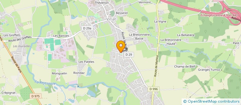 localisation de l'entreprise SCI DAR à VIRIAT