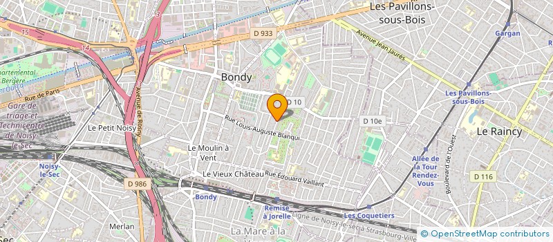 localisation de l'entreprise SCI DAR&ADE  BONDY