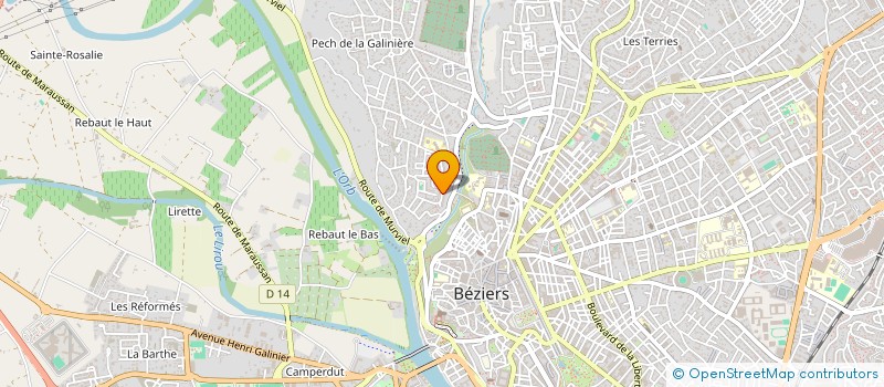localisation de l'entreprise SCI DAR TITUS  BEZIERS