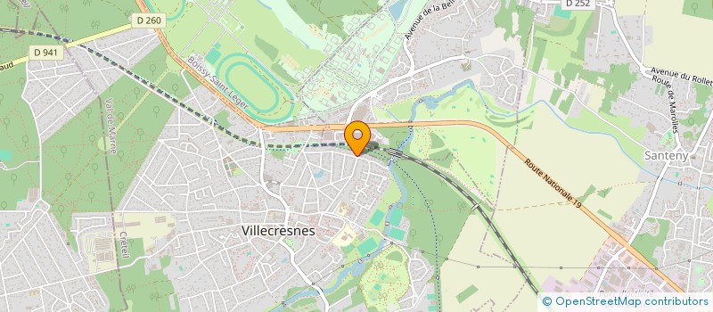 localisation de l'entreprise SCI DARA  VILLECRESNES