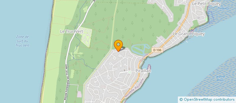 localisation de l'entreprise SCI DARAIGNES PARET  LEGE-CAP-FERRET
