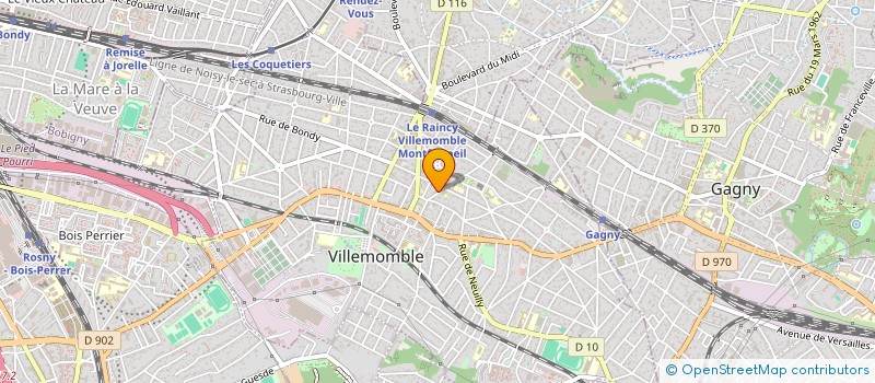 localisation de l'entreprise SCI DARALHANA à VILLEMOMBLE