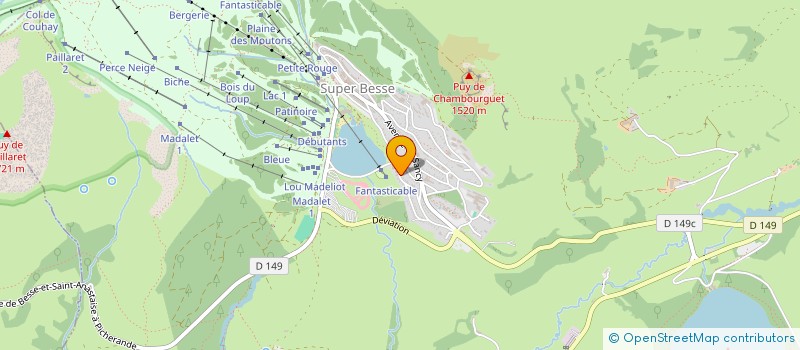 localisation de l'entreprise SCI DARATAC  BESSE-ET-SAINT-ANASTAISE