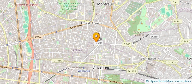 localisation de l'entreprise SCI DARCA à MONTREUIL