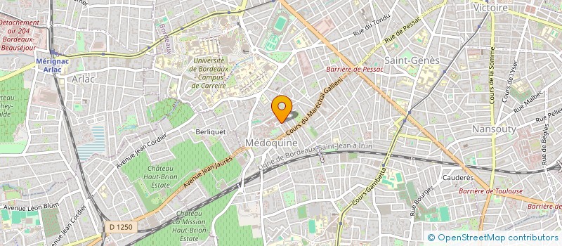 localisation de l'entreprise SCI DARECA  BORDEAUX