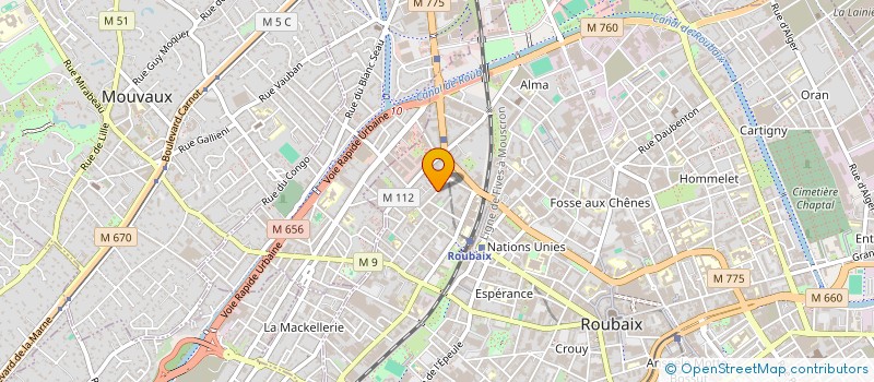 localisation de l'entreprise SCI DARIAT  ROUBAIX