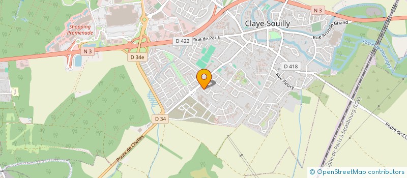 localisation de l'entreprise SCI DARIC INVESTISSEMENTS  CLAYE-SOUILLY