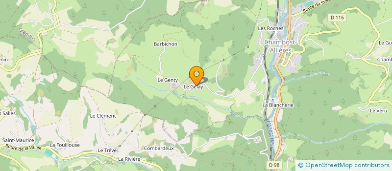 localisation de l'entreprise SCI DARIMO  CHAMBOST-ALLIERES