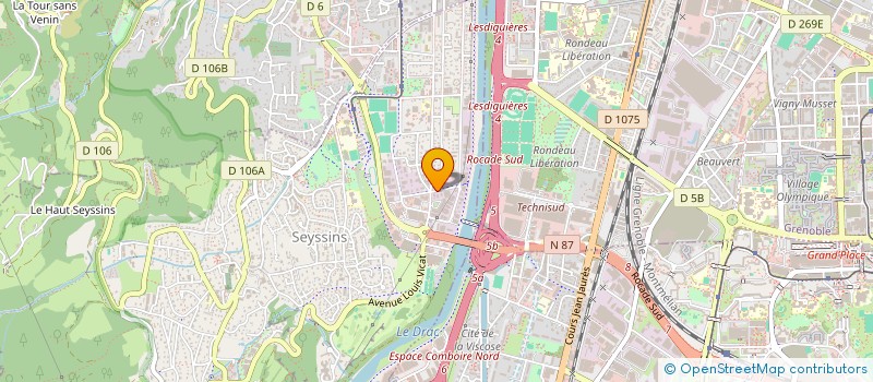 localisation de l'entreprise SCI DARINE à SEYSSINS