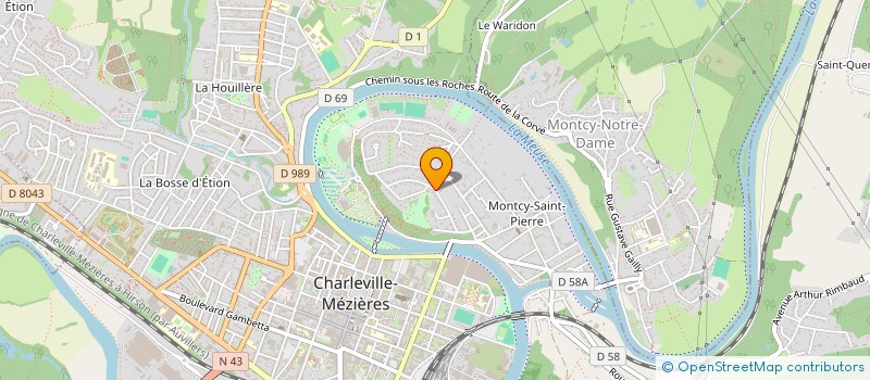 localisation de l'entreprise SCI DARIUS  CHARLEVILLE-MEZIERES