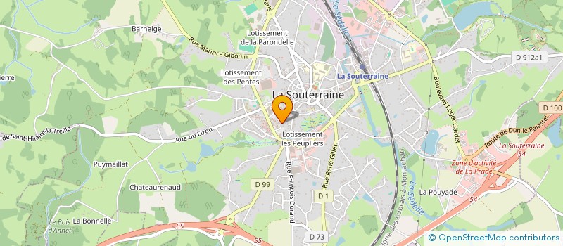 localisation de l'entreprise SCI DARJA  LA SOUTERRAINE