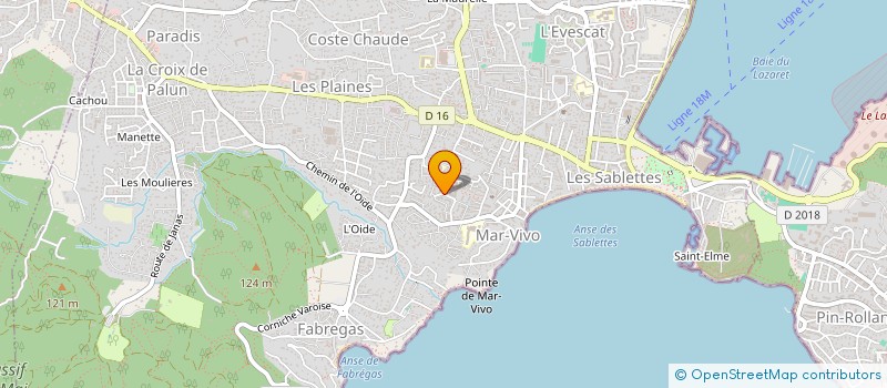 localisation de l'entreprise SCI DARKAENA à LA SEYNE-SUR-MER