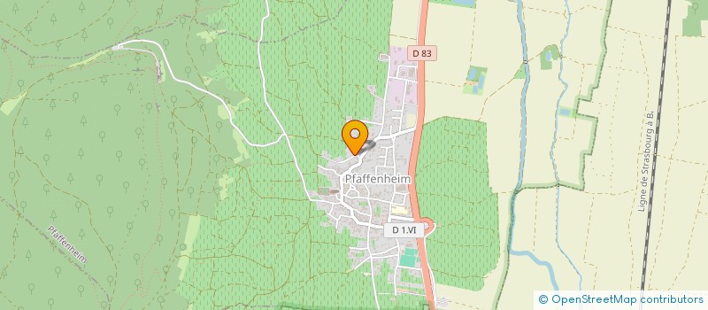 localisation de l'entreprise SCI DARLING SWEET  PFAFFENHEIM