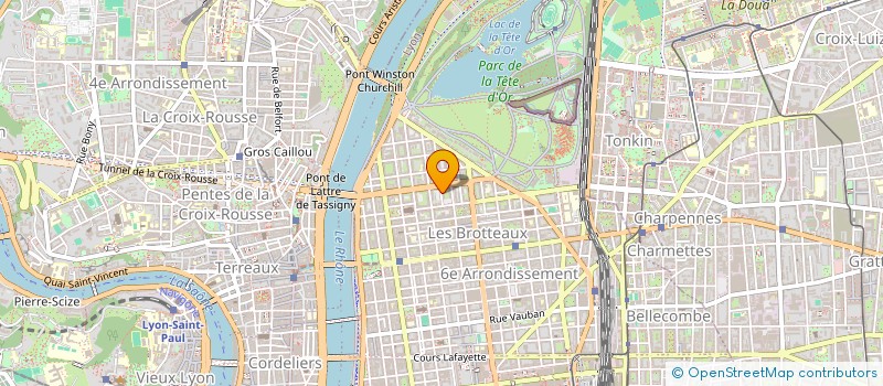 localisation de l'entreprise SCI DARLYON  LYON