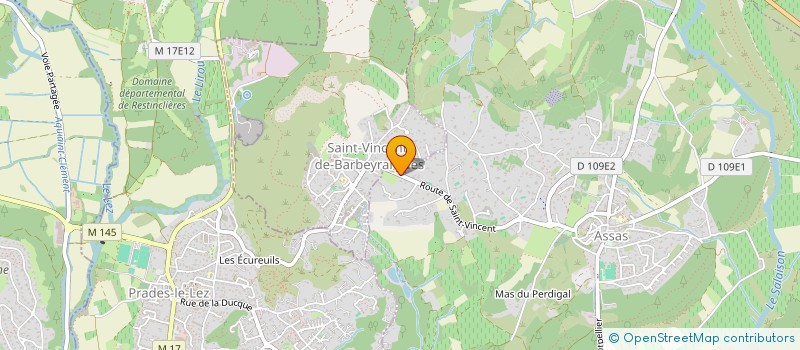 localisation de l'entreprise SCI DARMON  SAINT-VINCENT-DE-BARBEYRARGUES