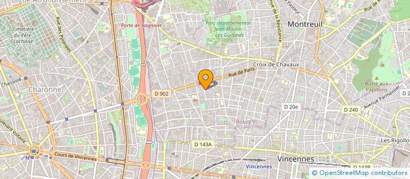 localisation de l'entreprise SCI DARNA à MONTREUIL