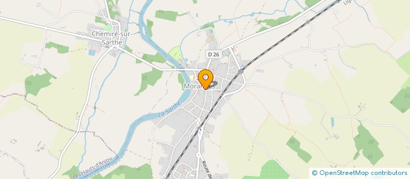 localisation de l'entreprise SCI DARNA CM  MORANNES SUR SARTHE-DAUMERAY