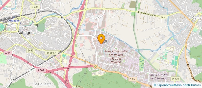 localisation de l'entreprise SCI DARO à AUBAGNE