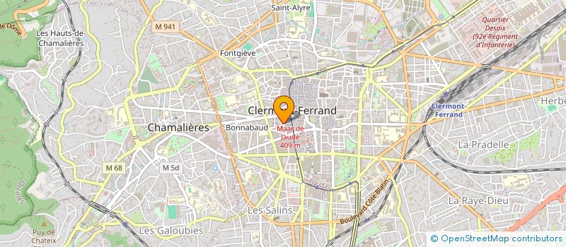 localisation de l'entreprise SCI DARO  CLERMONT-FERRAND