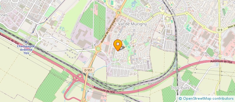 localisation de l'entreprise SCI DARO IMMOBILIER  REIMS