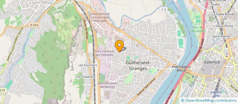 localisation de l'entreprise SCI DARONAT à GUILHERAND-GRANGES