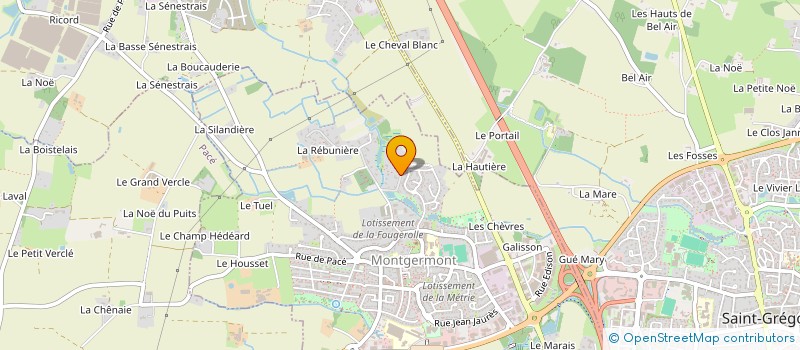 localisation de l'entreprise SCI DAROS  SAINT-GREGOIRE