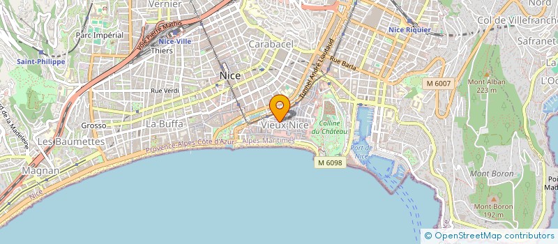 localisation de l'entreprise SCI DARRIEUMERLOU à NICE