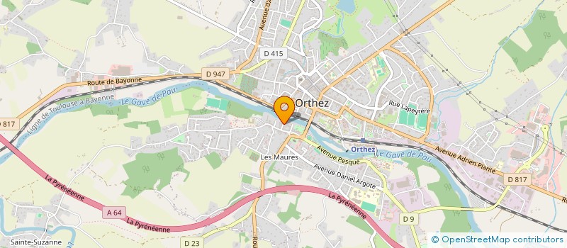 localisation de l'entreprise SCI DARTIGUEPEYRON  ORTHEZ