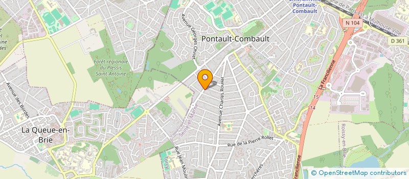 localisation de l'entreprise SCI DARTS  PONTAULT-COMBAULT