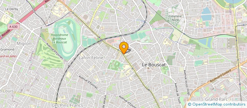 localisation de l'entreprise SCI  DARUMA  LE BOUSCAT